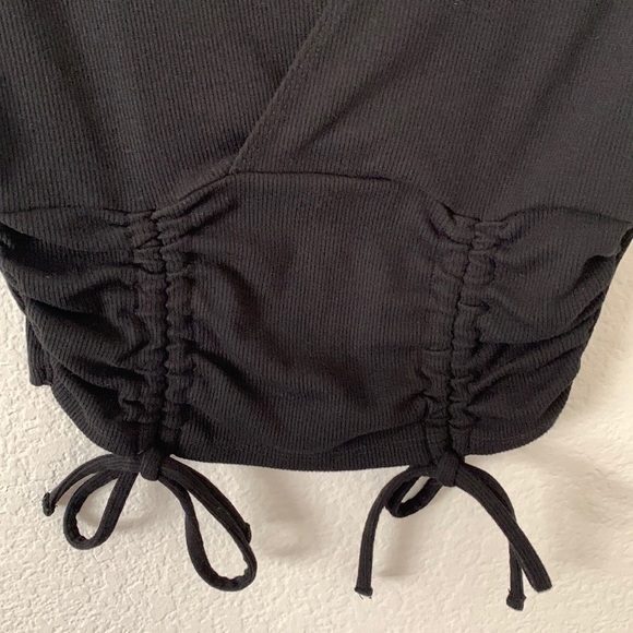 Forever 21 Rushed Drawstring Ribbed Crop Top - Picture 2 of 8